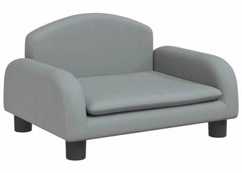 vidaXL Sofa dla dzieci, jasnoszara, 50x40x30 cm, obita tkaniną(SKU:3196369)
