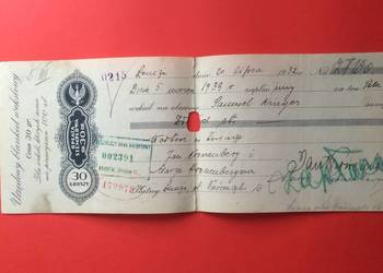 ( 1541 ) Weksel Wystawiony W Łomży 38