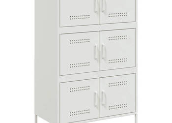 Szafka biała 68x39x113 cm stal WM-842963