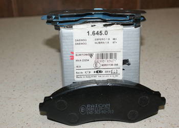 RAICAM 1.645.0 Klocek hamulcowy kpl. przód CHEVROLET AVEO /