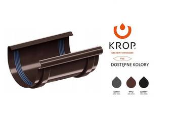 KROP RynnyPCV System rynnowy ZŁĄCZKA RYNNY 100 BRĄZ