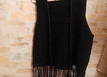 (40/42) (L/XL) Bogato zdobiona frędzlami Kamizelka kowbojska z Londynu