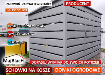 Altana Wiata Śmietnikowa Magazyn ŚMIETNIK Blaszany Schowek – Maj-Blach