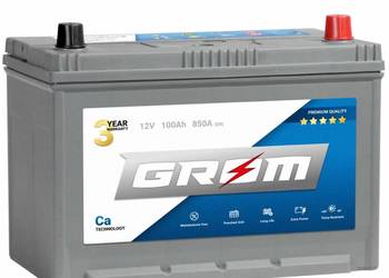 Akumulator 100Ah 850A GROM Premium  Japan Prawy plus