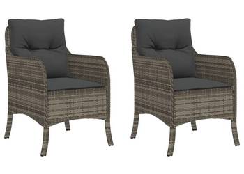 vidaXL Krzesła ogrodowe z poduszkami, 2 szt(SKU:365147)