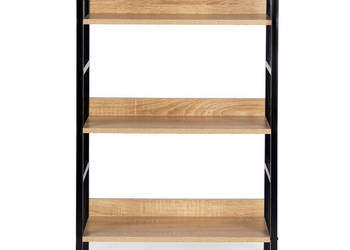 Regał drewniany nowoczesny metalowa rama LOFT 3 półki ModernHome