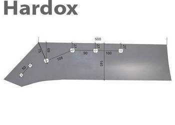 Lemiesz 18 cali HARDOX 173801/L do pługa GREGOIRE BESSON