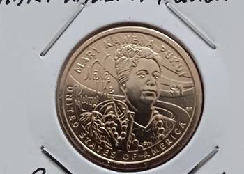 1 Dolar USA - Indianka Sacagawea - 2025 r. - men"D"-Mary Kawena Pukui