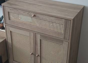 Komoda boho rattan HOMLA NOTTO / 74 x 86 x 35 / Stan Idealny