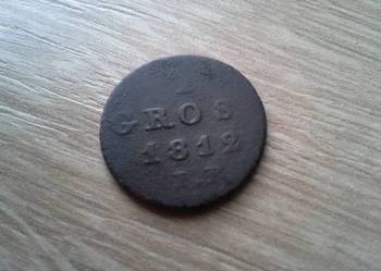 1 Grosz 1812 Księstwo Warszawskie-I-B sprzedam