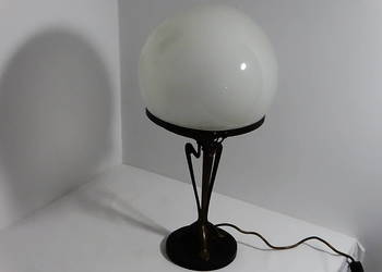 Lampa stołowa vintage/retro z marmurową podstawą – wysokość ok. 60 cm