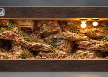Terrarium pustynne dla gekona lamparciego żółwia greckiego