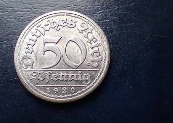 Stare monety 50 fenig 1920 Niemcy