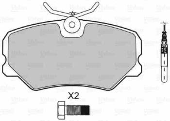 KLOCKI HAMULCOWE PEUGEOT 405 1.4+1.6+1.8+1.8D+1.9 +1.9 4x4+1