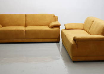 TNO nowoczesny komplet dwóch sof 3- osobowych KANAPA tkanina ZAMSZOWA salon