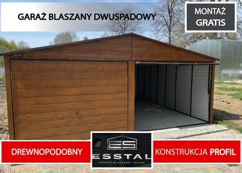 GARAŻ BLASZANY- Złoty Dąb |Wiaty | Garaże | Wiata | 6x5 | - ESSTAL-