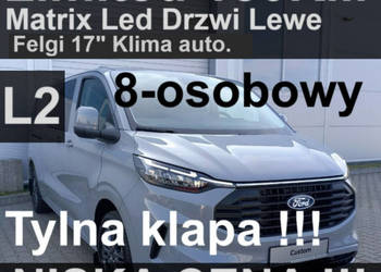 Ford Transit Custom 8-os. L2 Klapa tyl 150KM Kamera 360 Matrix LED 8-osobo…
