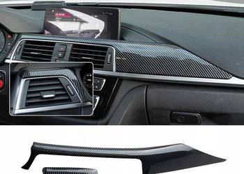Osłona na deskę rozdzielczą, naklejka z włókna węglowego BMW serii 13-19