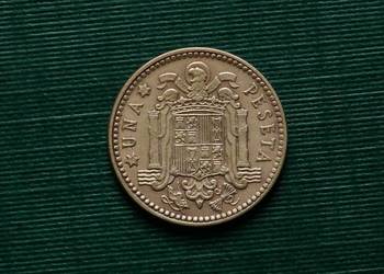 HISZPANIA - 1 peseta, 1963r (66 w gwiazdce)