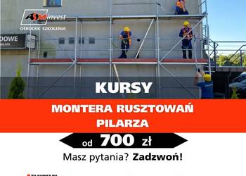 Kurs Szkolenie - Monter rusztowań rusztowania pilarz mixokret WNO