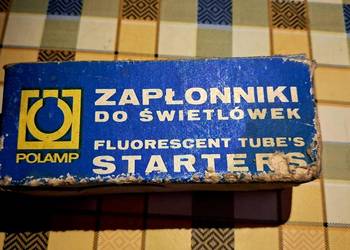 Oryginalne zapłonniki starterów do świetlówek POLAMP PRL - komplet 10 szt w