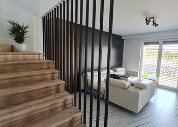 Balustrada Harfowa LOFT | Lamele Stalowe pod wymiar | Cała PL | Montaż