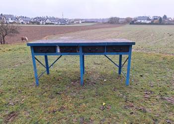 Duży solidny i masywny stół warsztatowy (200x75x90cm) ŚLUSARSKI STÓŁ