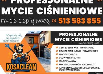 Mycie wysokociśnieniowe różnych powierzchni