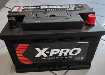 Akumulator X-PRO 71Ah 640A EN niski Prawy Plus