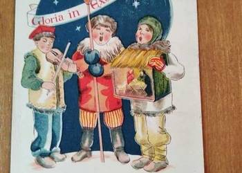 Kartka świąteczna PRL