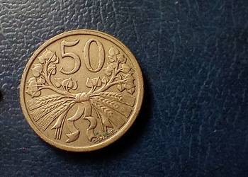 Stare monety 50 halerzy 1922 Czechoslowacja