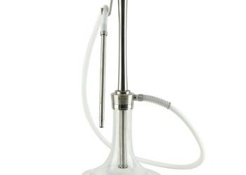 Oduman Cosmo Hookah | Silver Body & Clear Glass Fajka Wodna Shisha Hookah