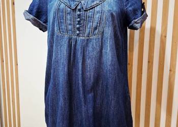 L-XL Sukienka materiałowa jak dżins