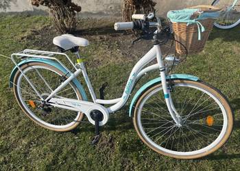 Rower damka z koszykiem