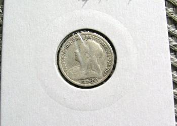 Wielka Brytania 3 Pensy 1898r - SREBRO