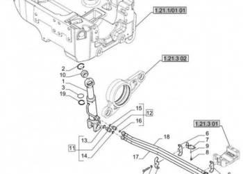 New Holland T6010 Siłownik double acting, 55mm rod, 152mm stroke 87664861