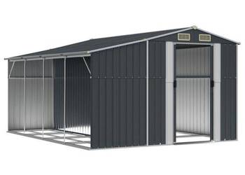 vidaXL Szopa ogrodowa, antracyt, 277x365,5x179 cm(SKU:3188294)