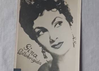 Pocztówka Gina Lolobrigida, lata 50-e.