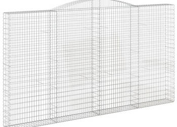 Kosze gabionowe 6 szt 400x30x220/240 cm galwanizowane żelazo WM-3146948