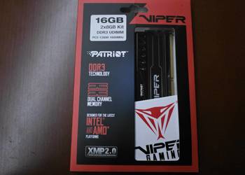 Pamięć RAM Patriot Viper 3 2x8GB DDR3 1600MHz PV316G160C9K