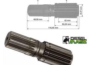 Wałek napędu satelit APL335 Z21/18 Case 81320C1