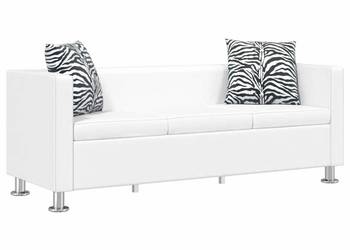vidaXL Sofa 3-osobowa ze skóry syntetycznej(SKU:242211)