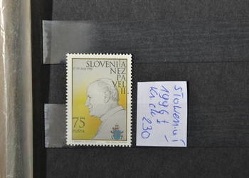 Znaczki. Papież Jan Paweł II Słowenia I ** Ks Chrostowski 230