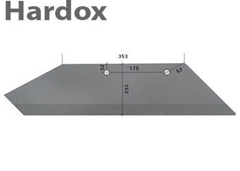 Lemiesz 300hektarów HARDOX 35044/P części do pługa OVERUM
