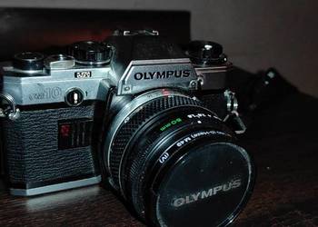 2x Aparat Olympus om 10 + obiektywy + torba