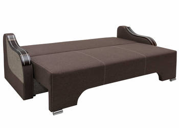 Kanapa Tapicerowana Jasnobrązowa z Bokami KAROL