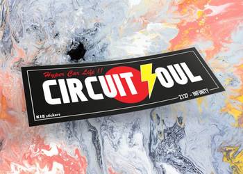 Naklejka CIRCUIT SOUL 12 x 4 cm drift slap jdm #1