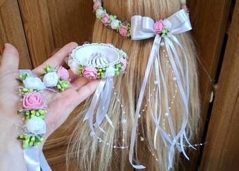 Wianek komunijny zestaw delikatny