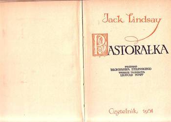 (8098) PASTORAŁKA – JACK LINDSAY