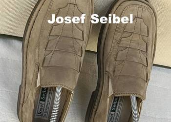 Josef Seibel męskie skórzane mokasyny nubuk